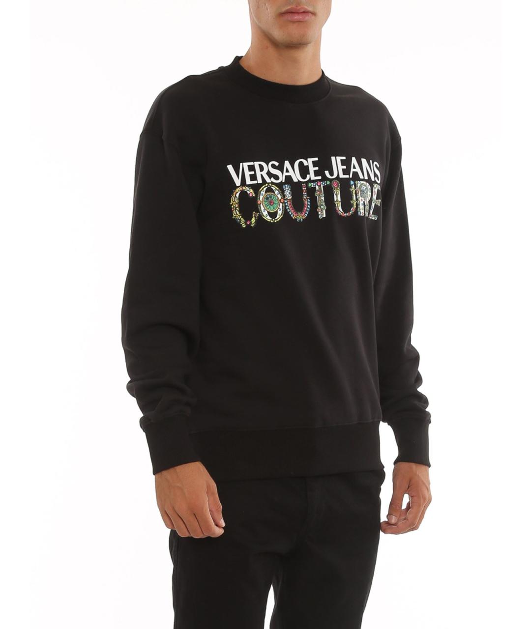 VERSACE JEANS COUTURE Черная хлопковая классическая рубашка, фото 4