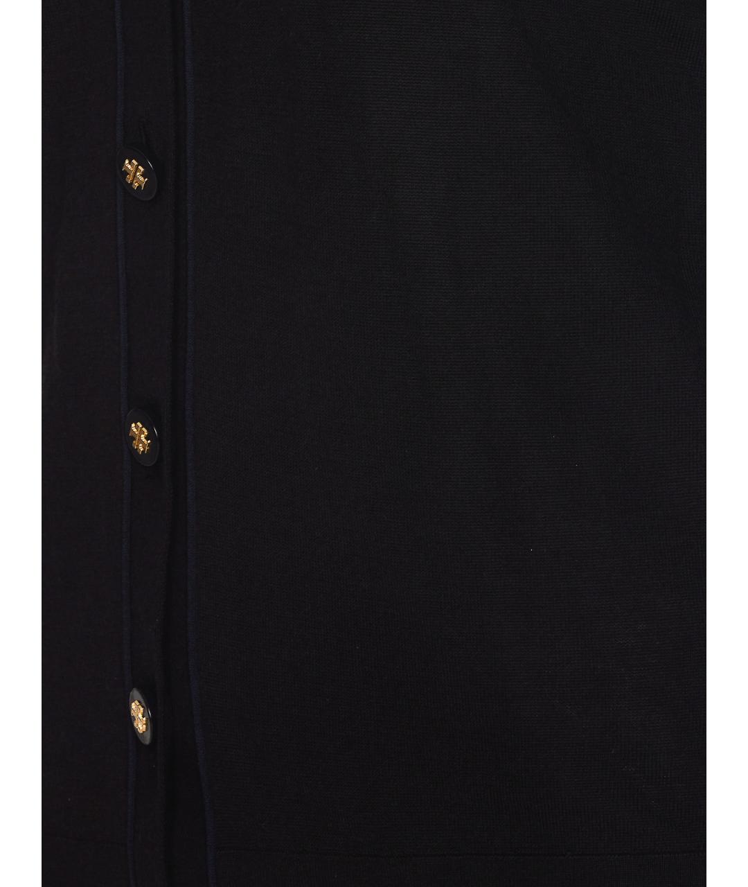 TORY BURCH Черный шерстяной кардиган, фото 3