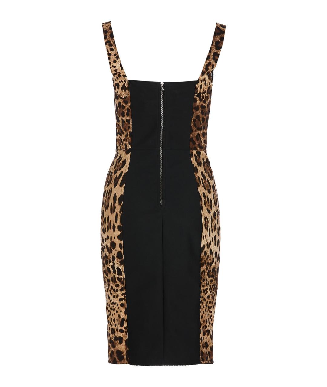 DOLCE&GABBANA Мульти шелковое коктейльное платье, фото 2