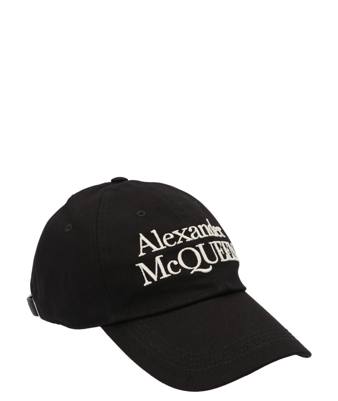 ALEXANDER MCQUEEN Черная хлопковая кепка/бейсболка, фото 2