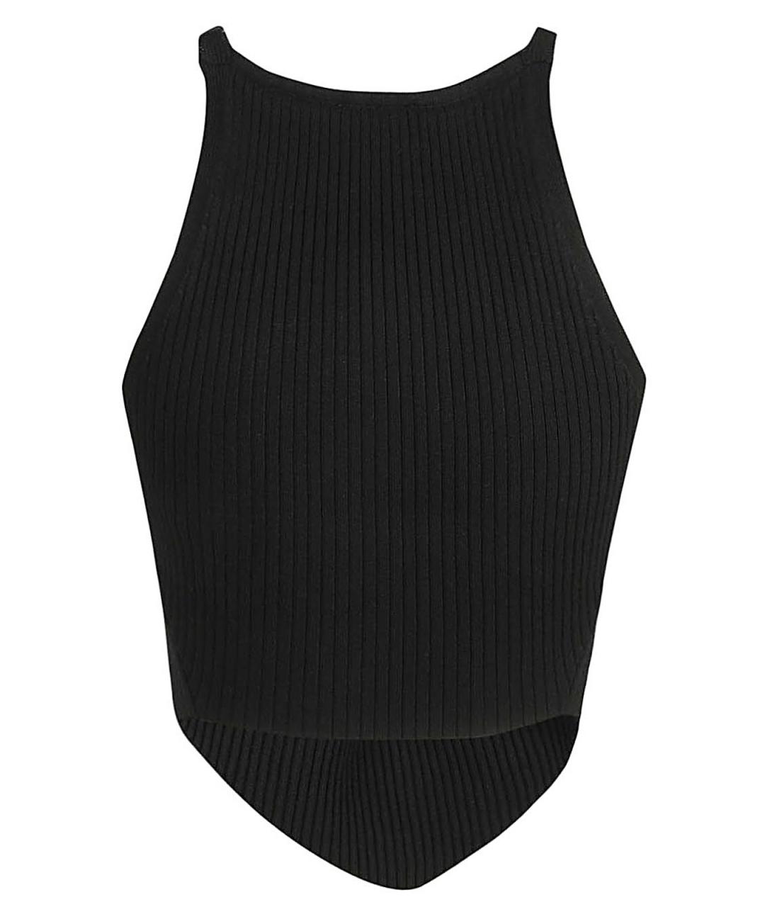 COURREGES Черная вискозная майка, фото 2