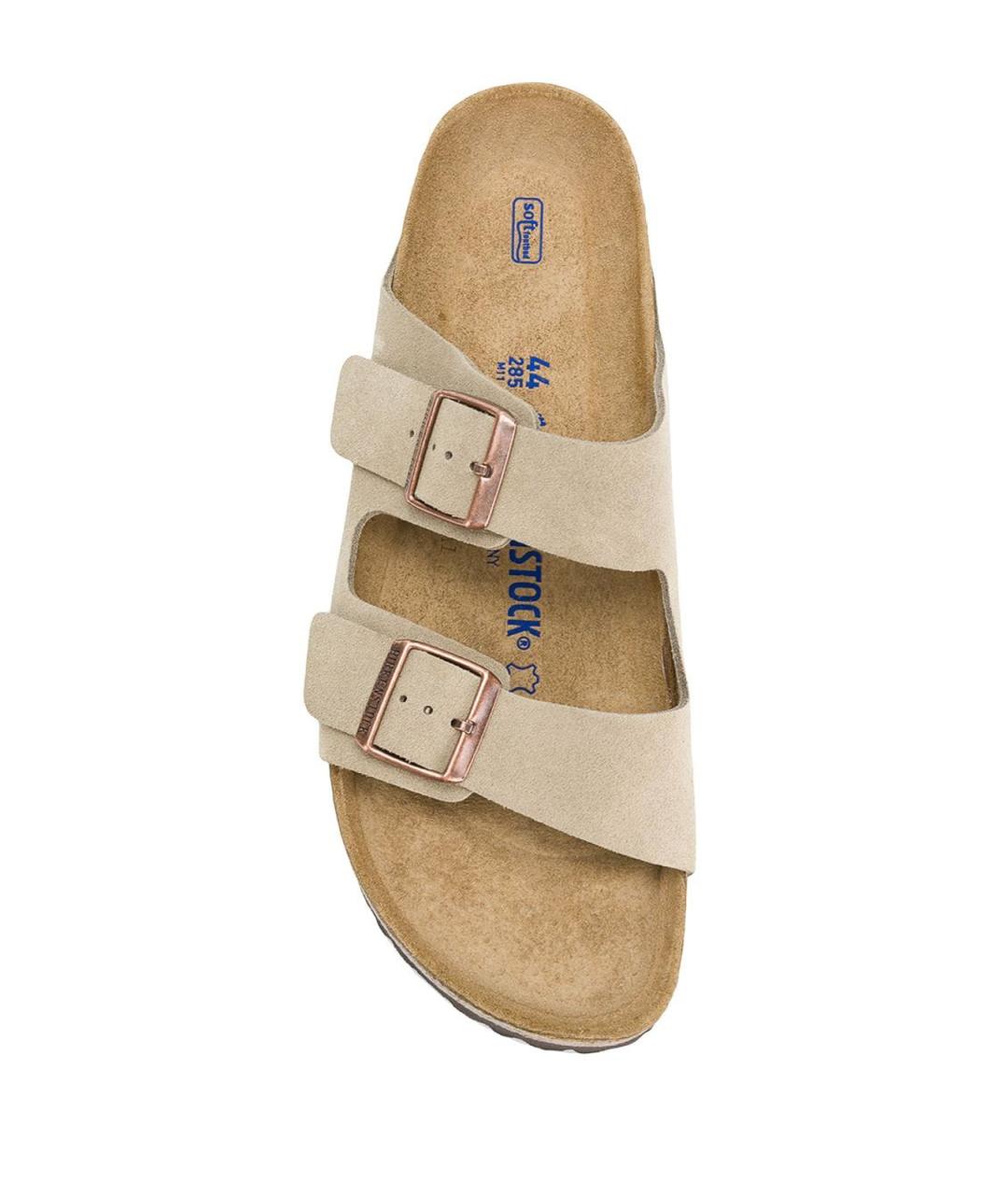 BIRKENSTOCK Бежевые замшевые сандалии, фото 2