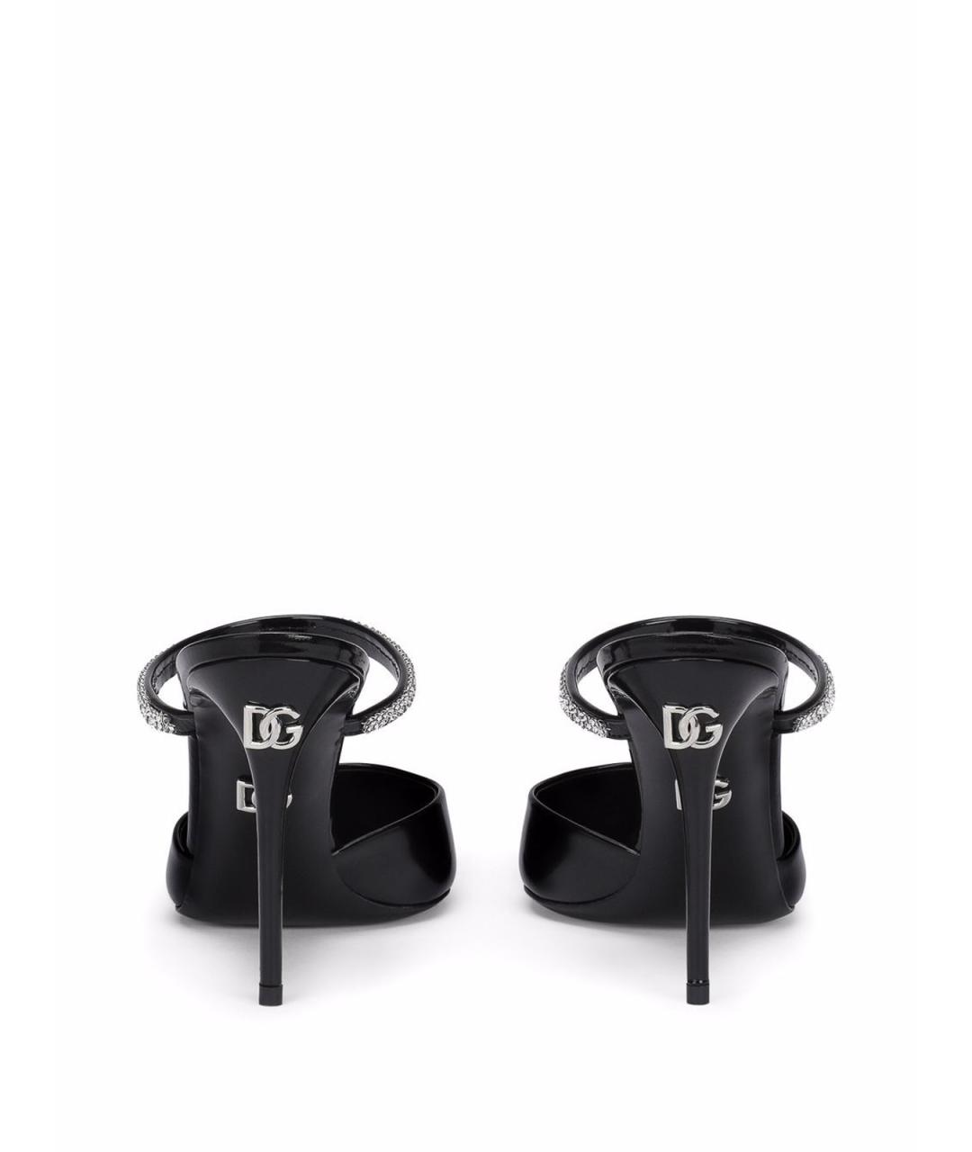 DOLCE&GABBANA Черные мюли, фото 3