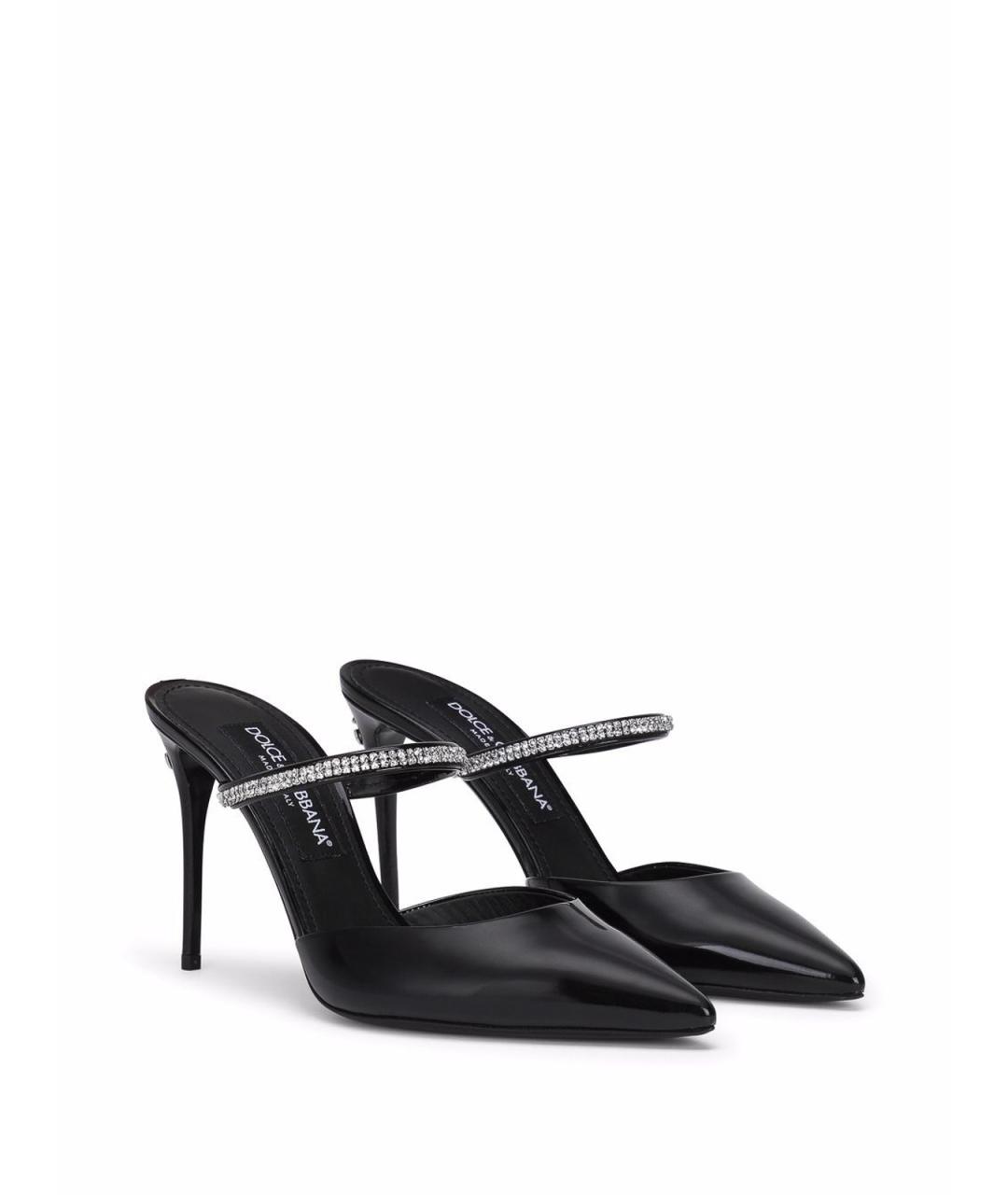 DOLCE&GABBANA Черные мюли, фото 2