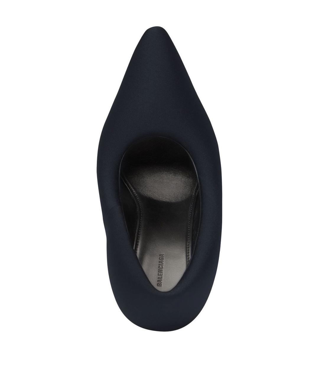 BALENCIAGA Черные кожаные туфли, фото 3