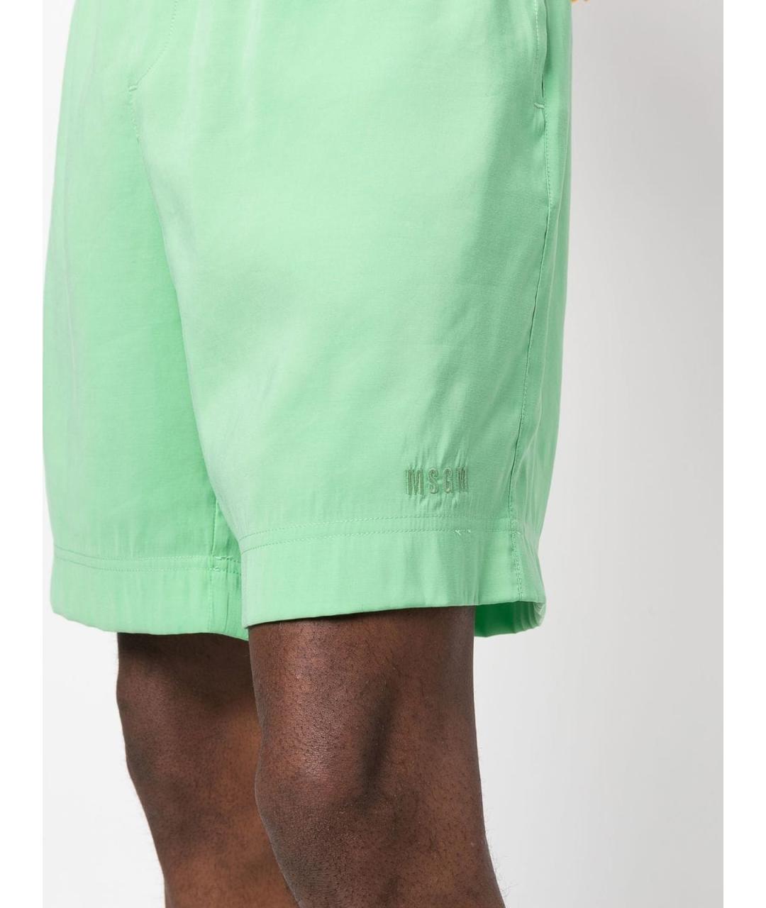 MSGM Зеленые шорты, фото 5