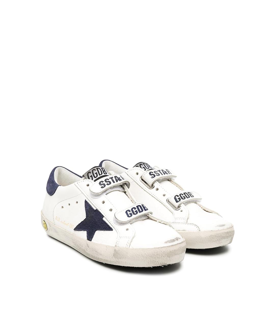 GOLDEN GOOSE Белые кожаные кеды, фото 2