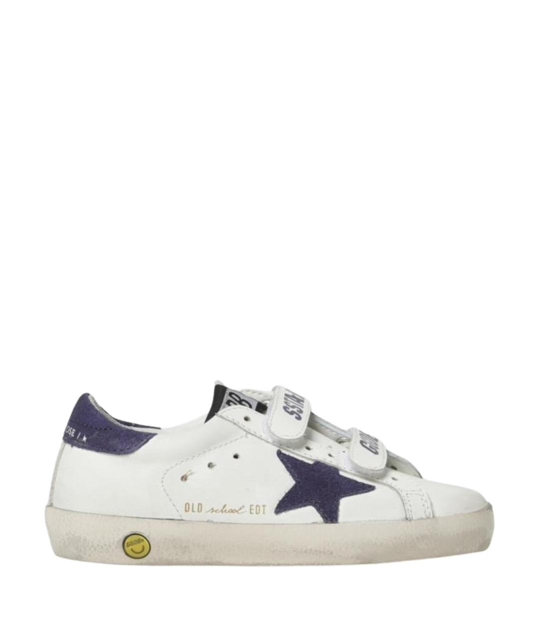 GOLDEN GOOSE Белые кожаные кеды, фото 1