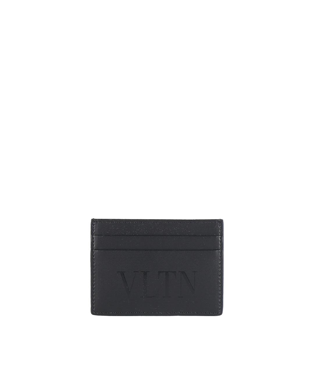 VALENTINO Черный кожаный кардхолдер, фото 4