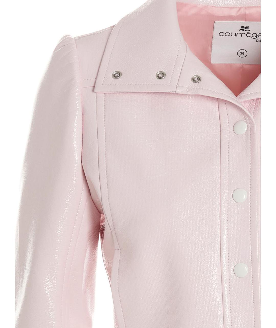 COURREGES Розовая хлопковая куртка, фото 4
