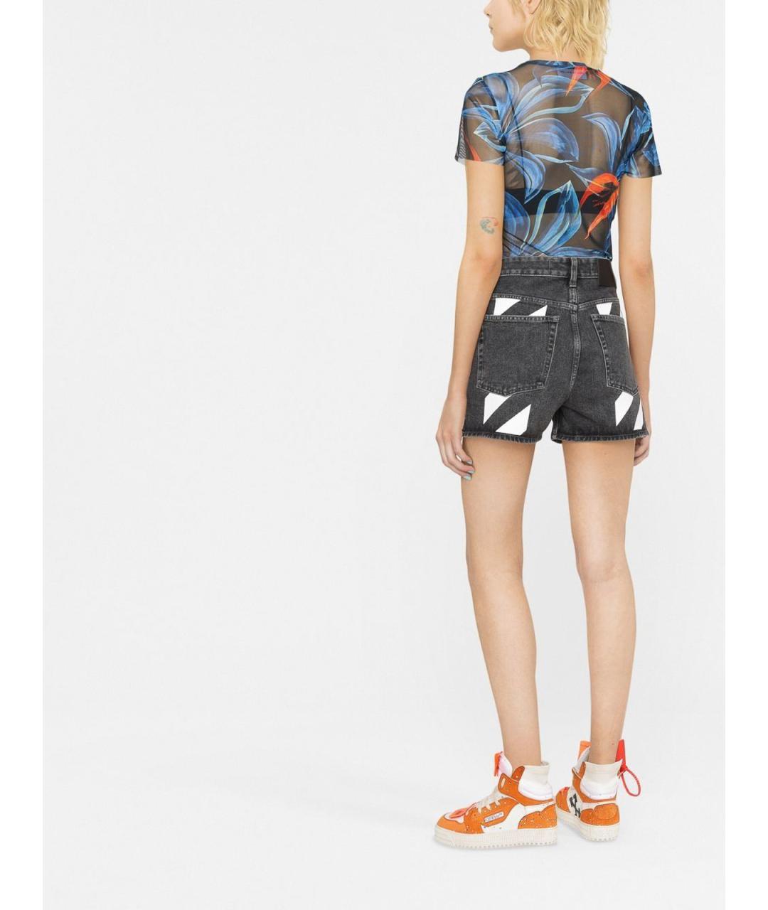 OFF-WHITE Серые хлопковые шорты, фото 3
