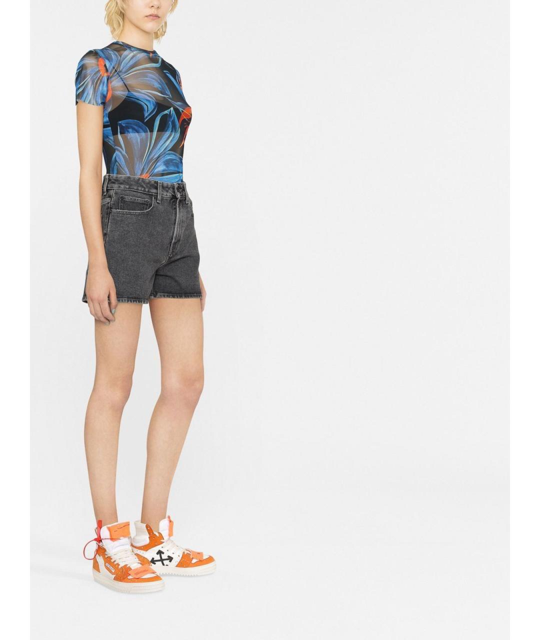 OFF-WHITE Серые хлопковые шорты, фото 2