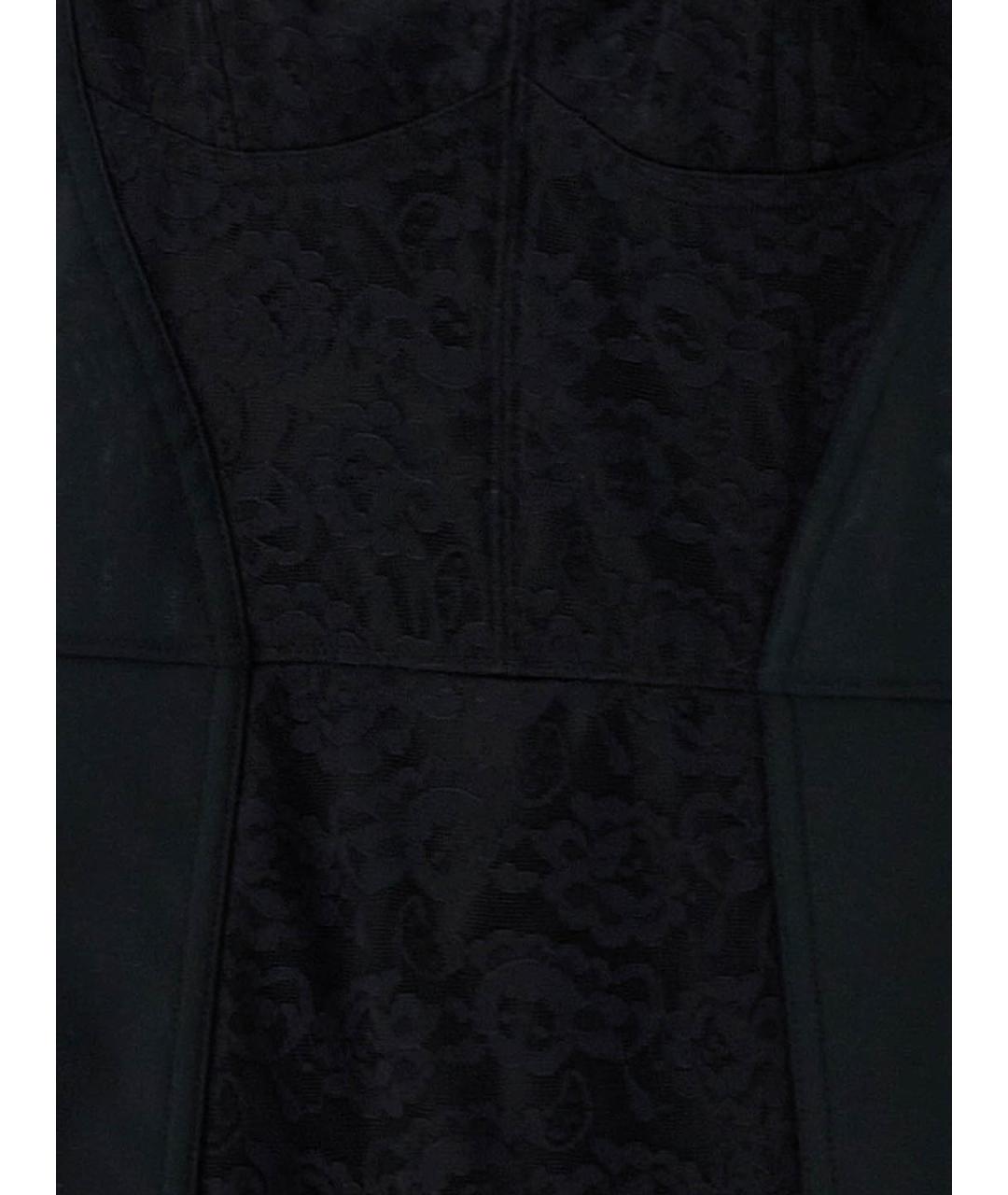 DOLCE&GABBANA Черное полиамидовое коктейльное платье, фото 4