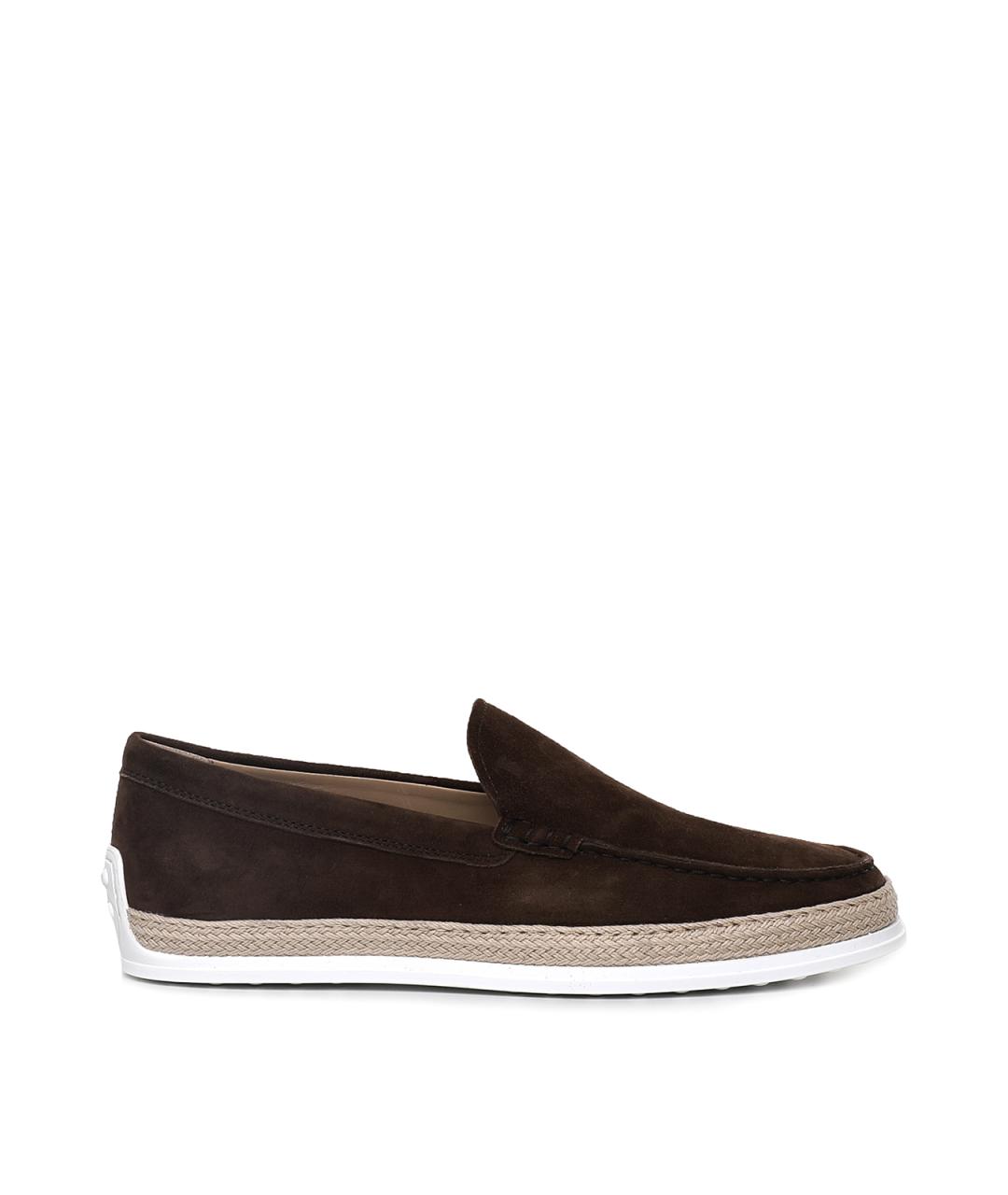TOD'S Коричневые замшевые лоферы, фото 1
