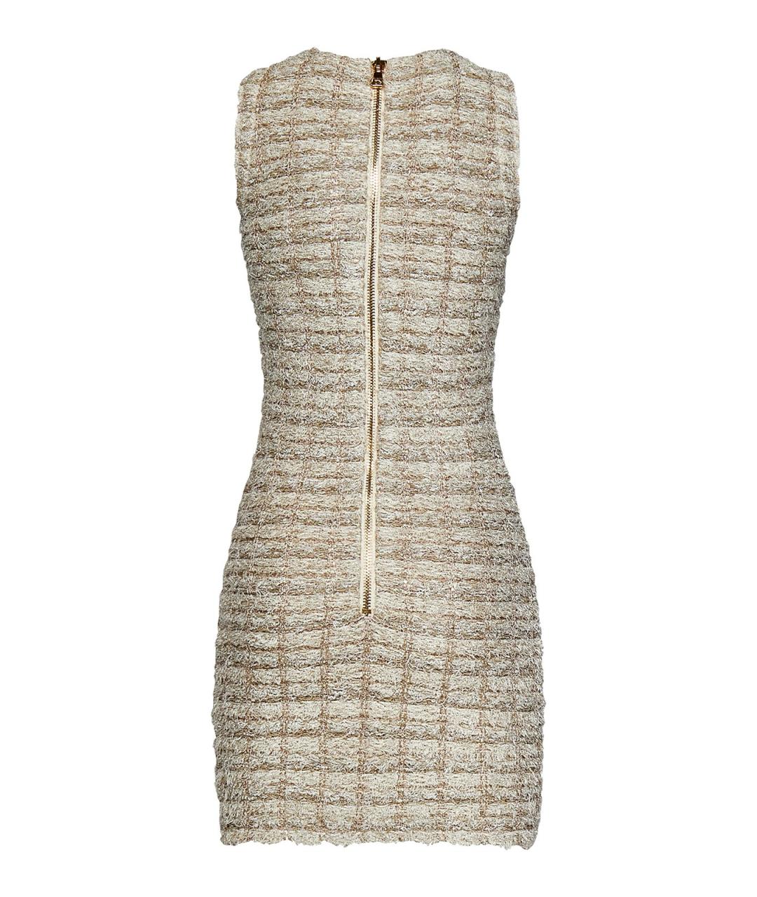 BALMAIN Бежевое повседневное платье, фото 2