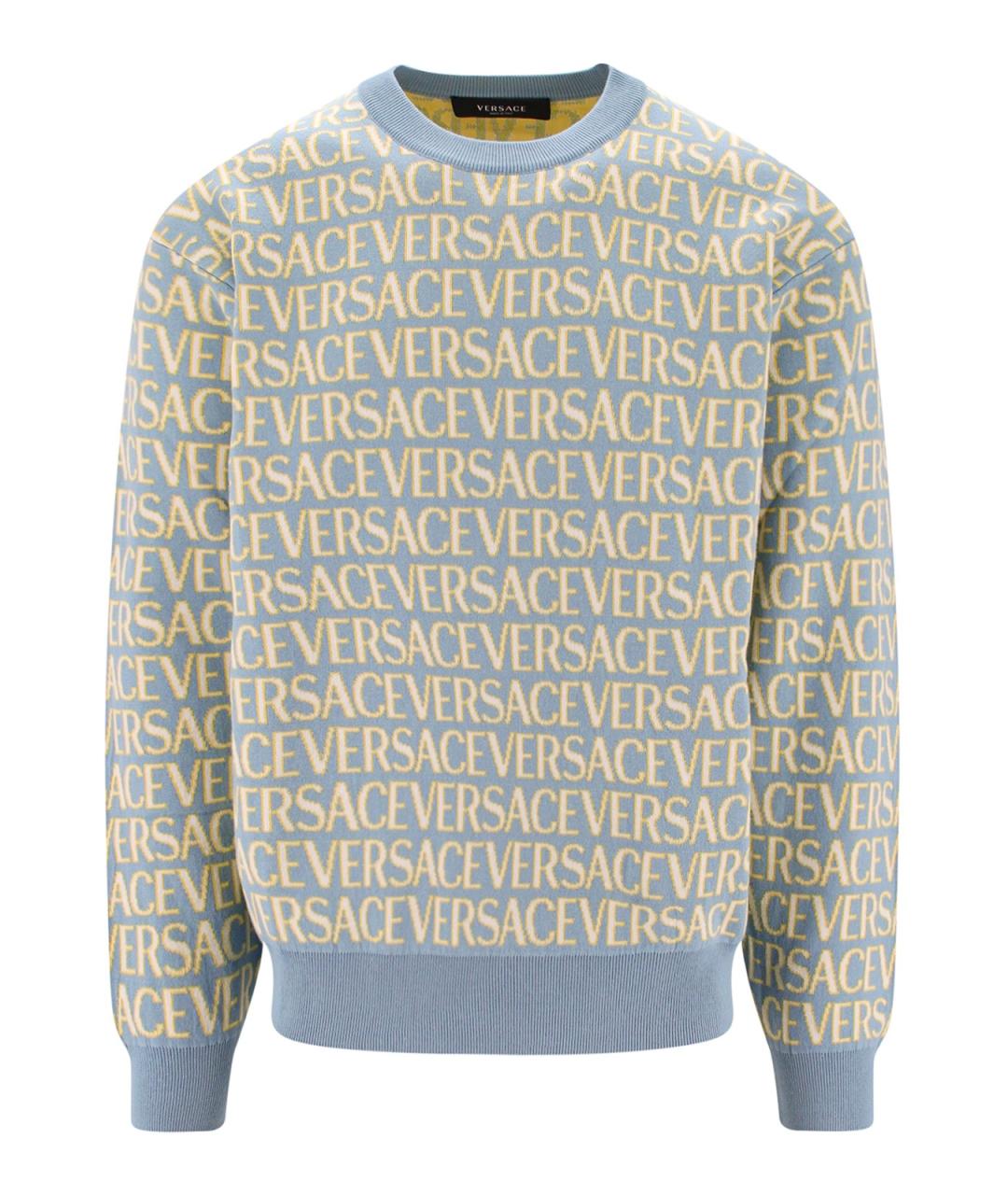 VERSACE Мульти хлопковый джемпер / свитер, фото 1