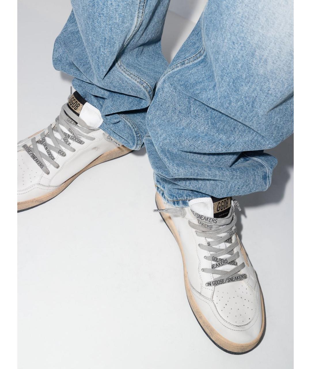 GOLDEN GOOSE DELUXE BRAND Белые кожаные кеды, фото 2