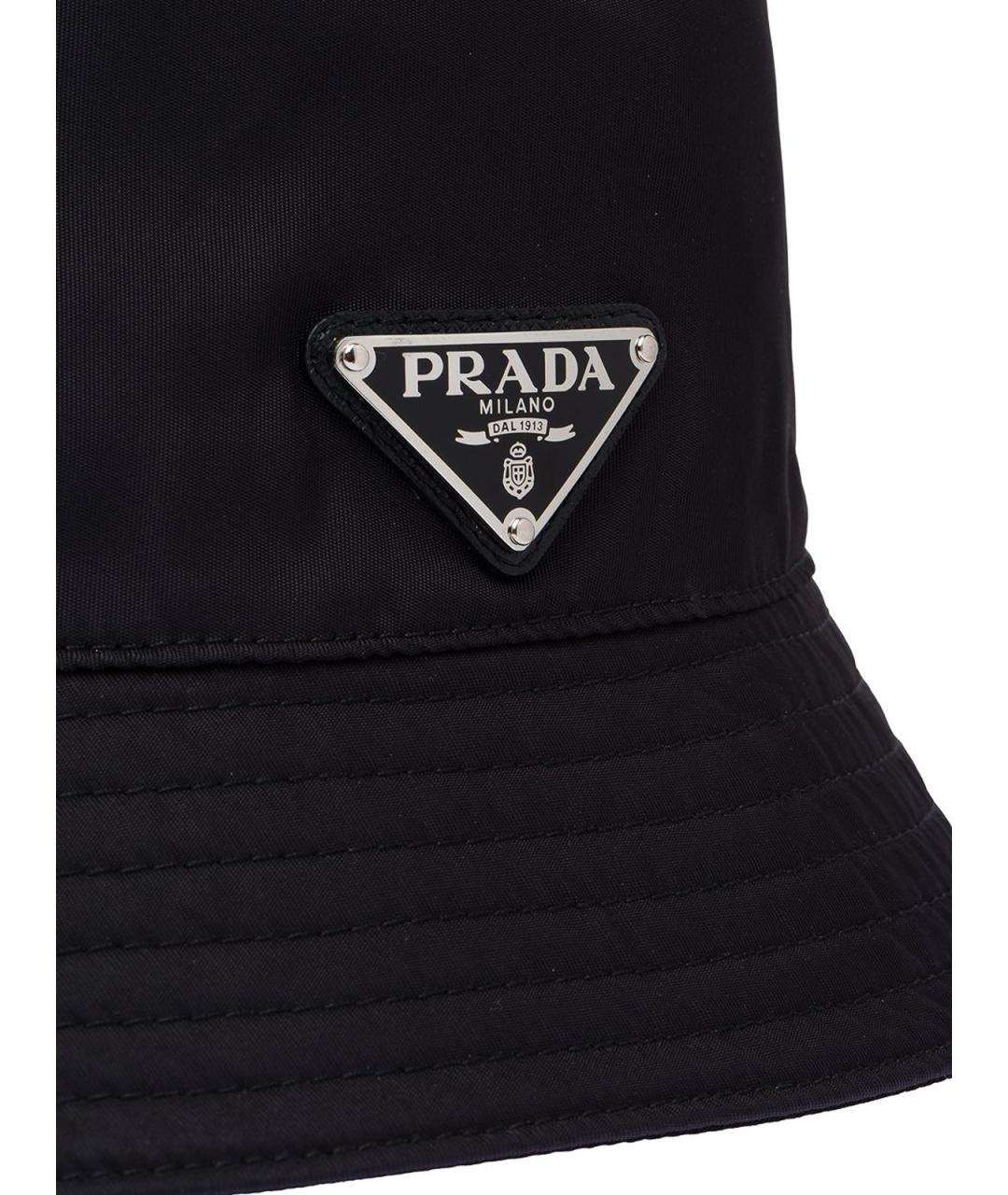 PRADA Черная синтетическая шляпа, фото 3