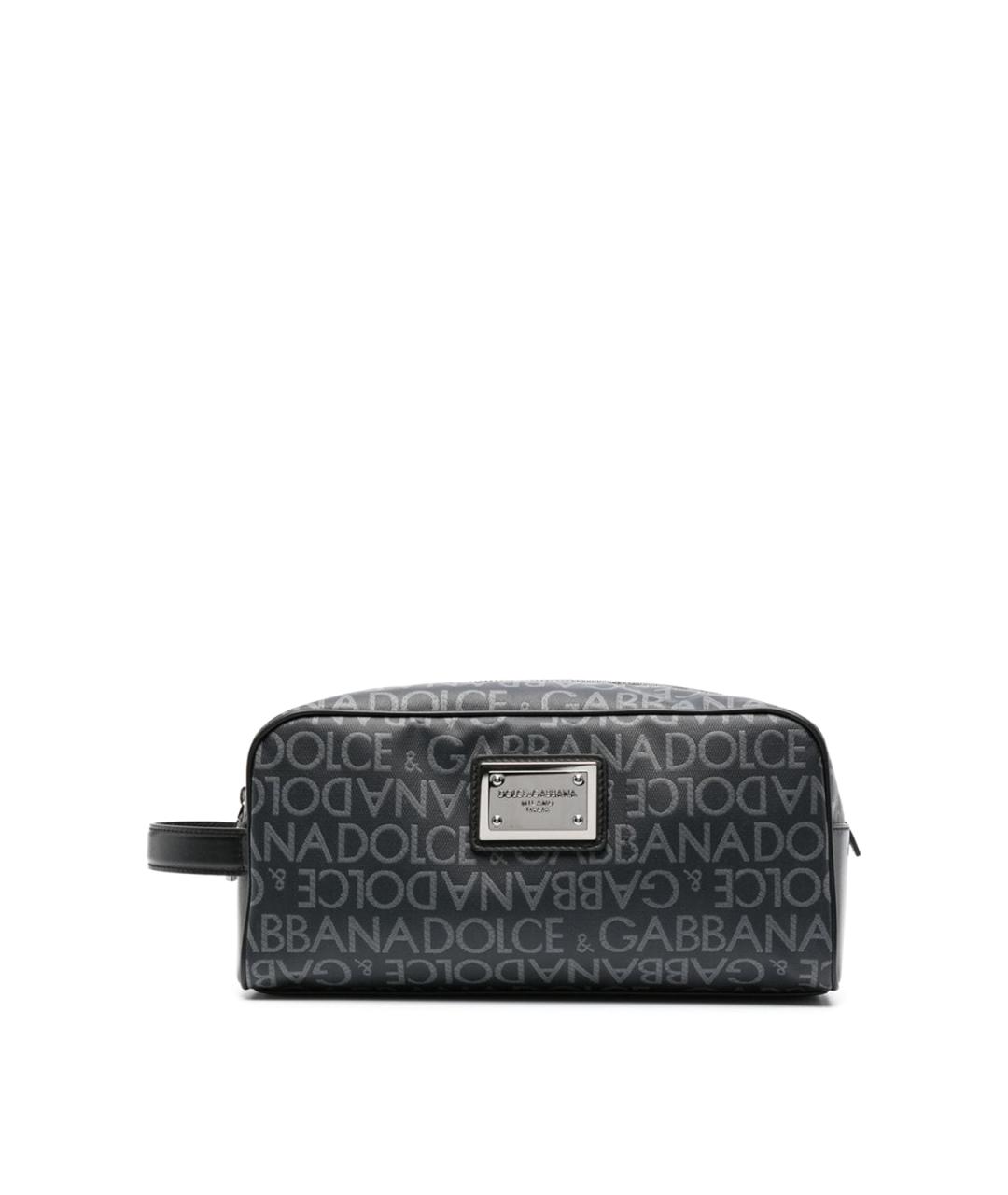 DOLCE&GABBANA Черная тканевая сумка тоут, фото 1