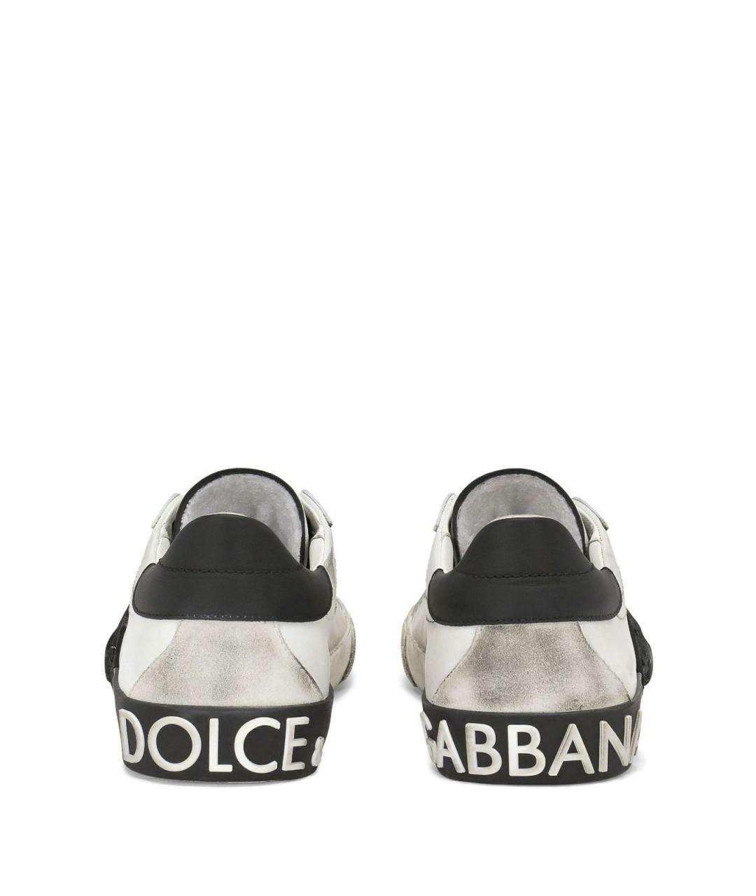 DOLCE&GABBANA Белые низкие кроссовки / кеды, фото 3