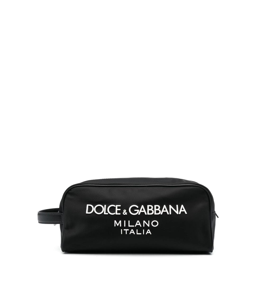 DOLCE&GABBANA Черная нейлоновая барсетка, фото 1
