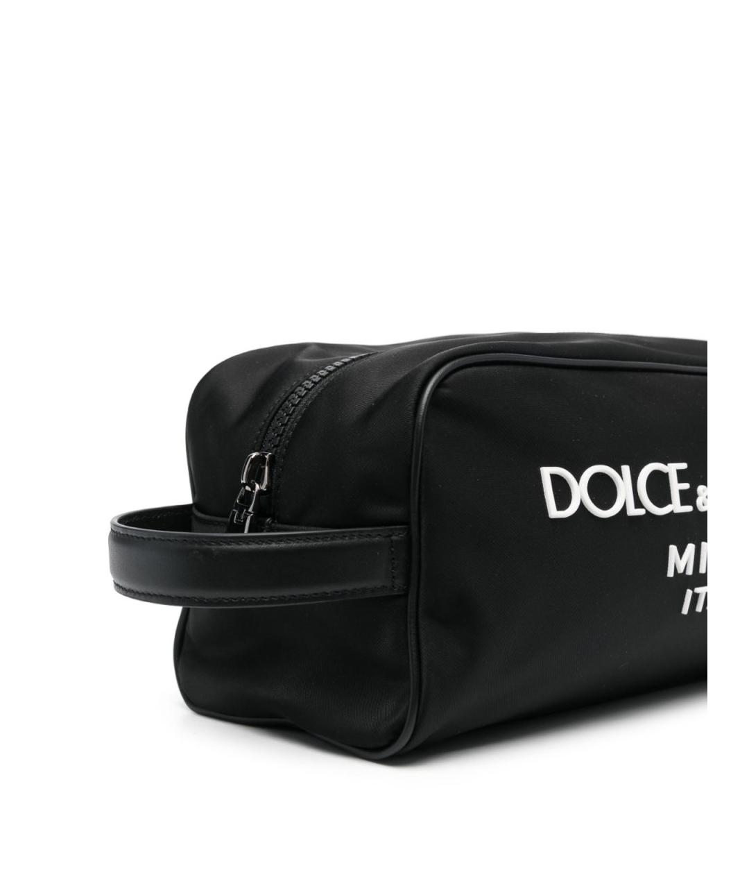 DOLCE&GABBANA Черная нейлоновая барсетка, фото 4
