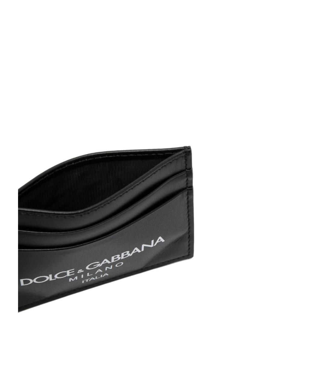 DOLCE&GABBANA Черная кожаная барсетка, фото 2
