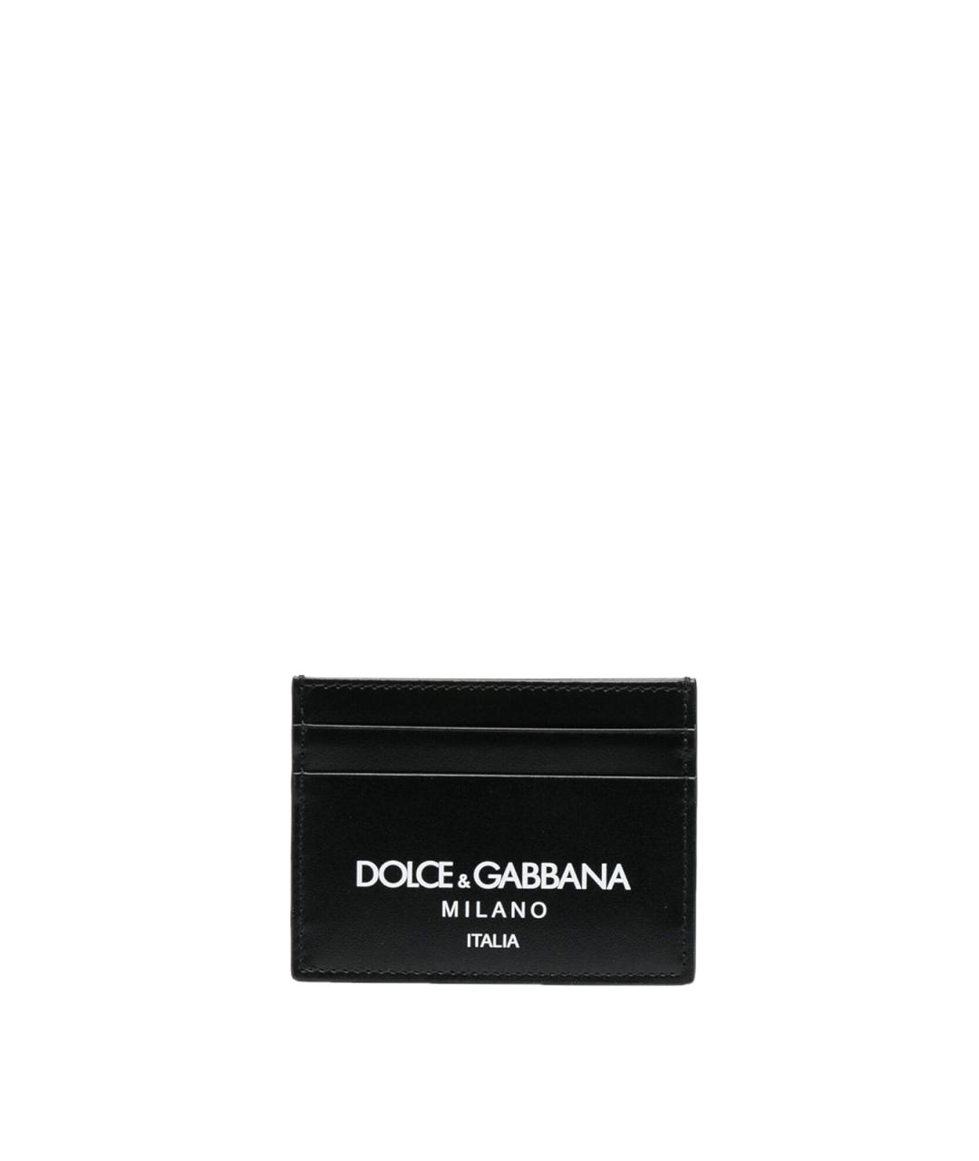 DOLCE&GABBANA Черная кожаная барсетка, фото 4