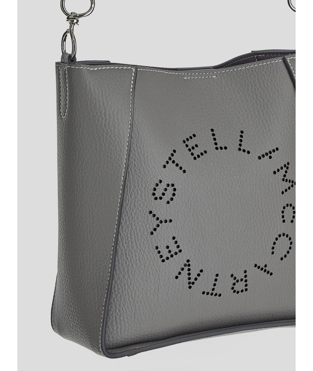 STELLA MCCARTNEY Серая сумка через плечо из искусственной кожи, фото 4