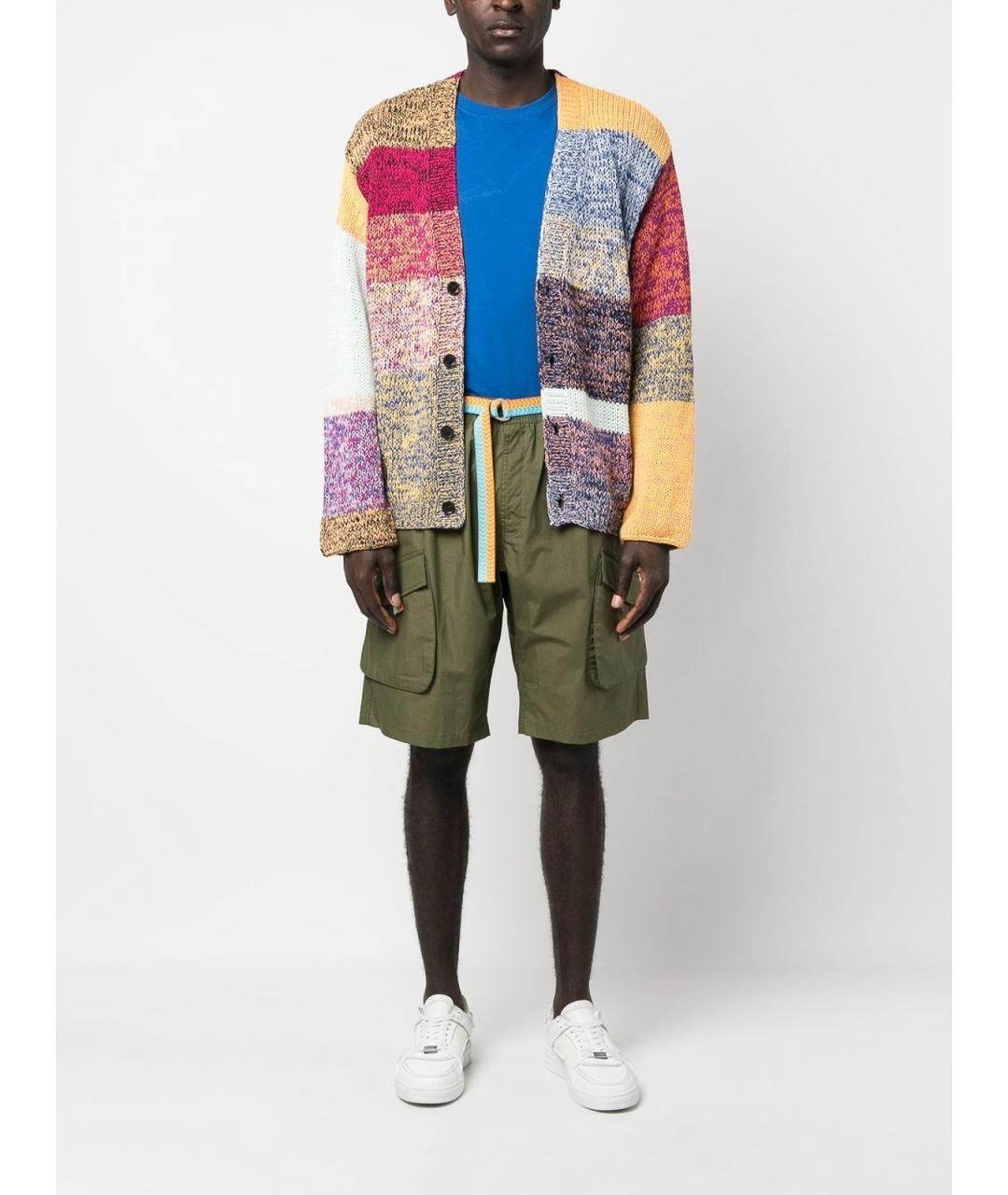 MARCELO BURLON Зеленые шорты, фото 4