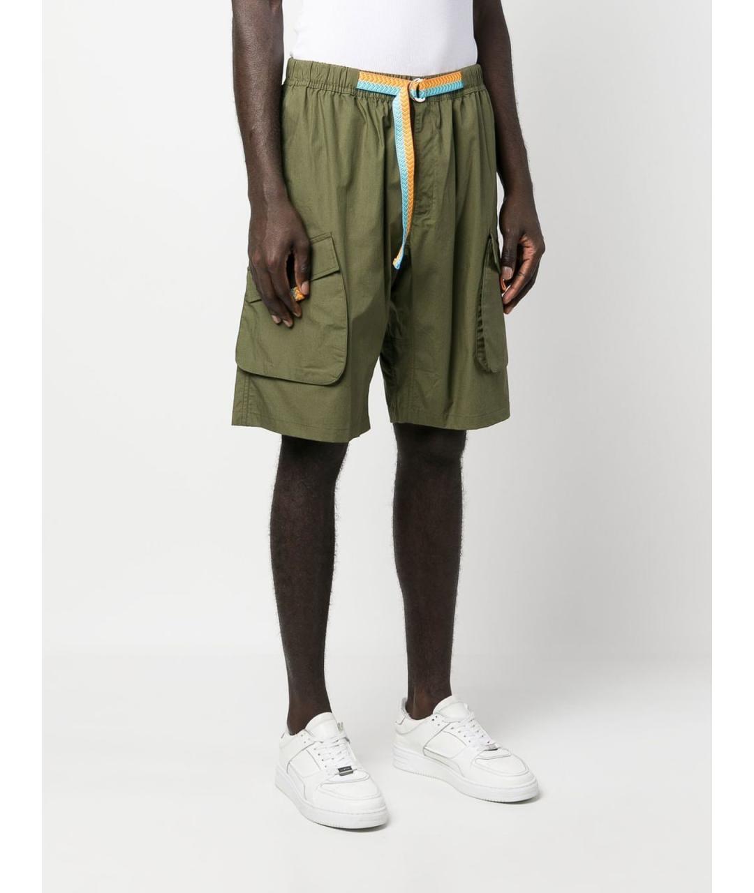 MARCELO BURLON Зеленые шорты, фото 3