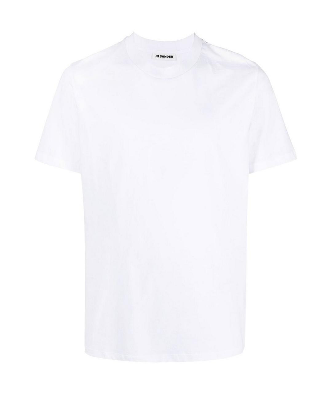 JIL SANDER Белая хлопковая футболка, фото 1