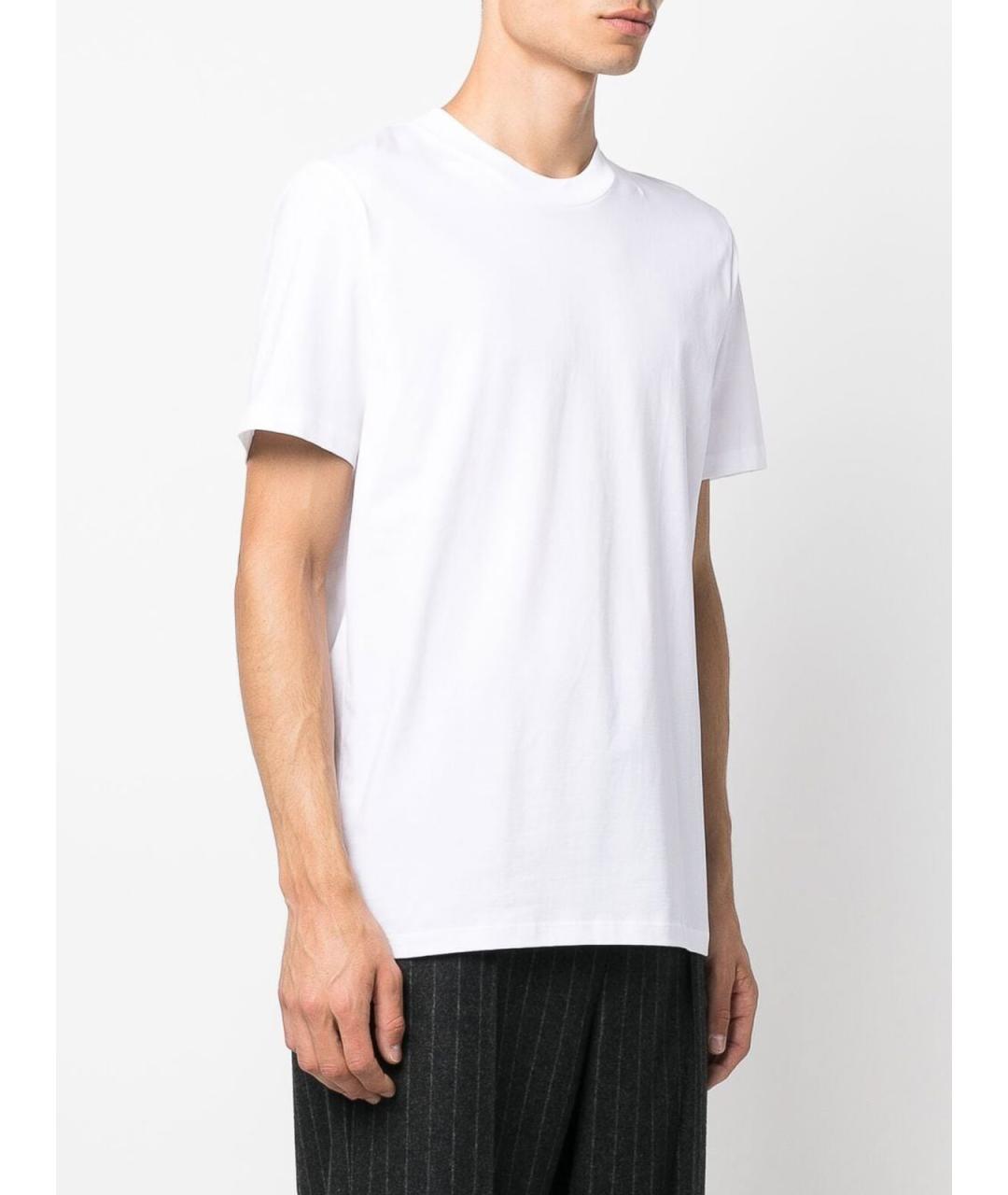 JIL SANDER Белая хлопковая футболка, фото 4