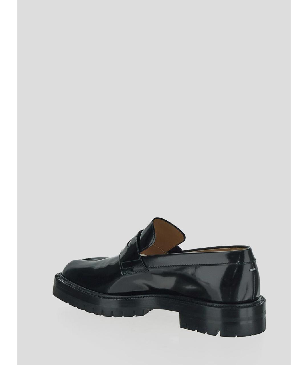 MAISON MARGIELA Черные кожаные лоферы, фото 3
