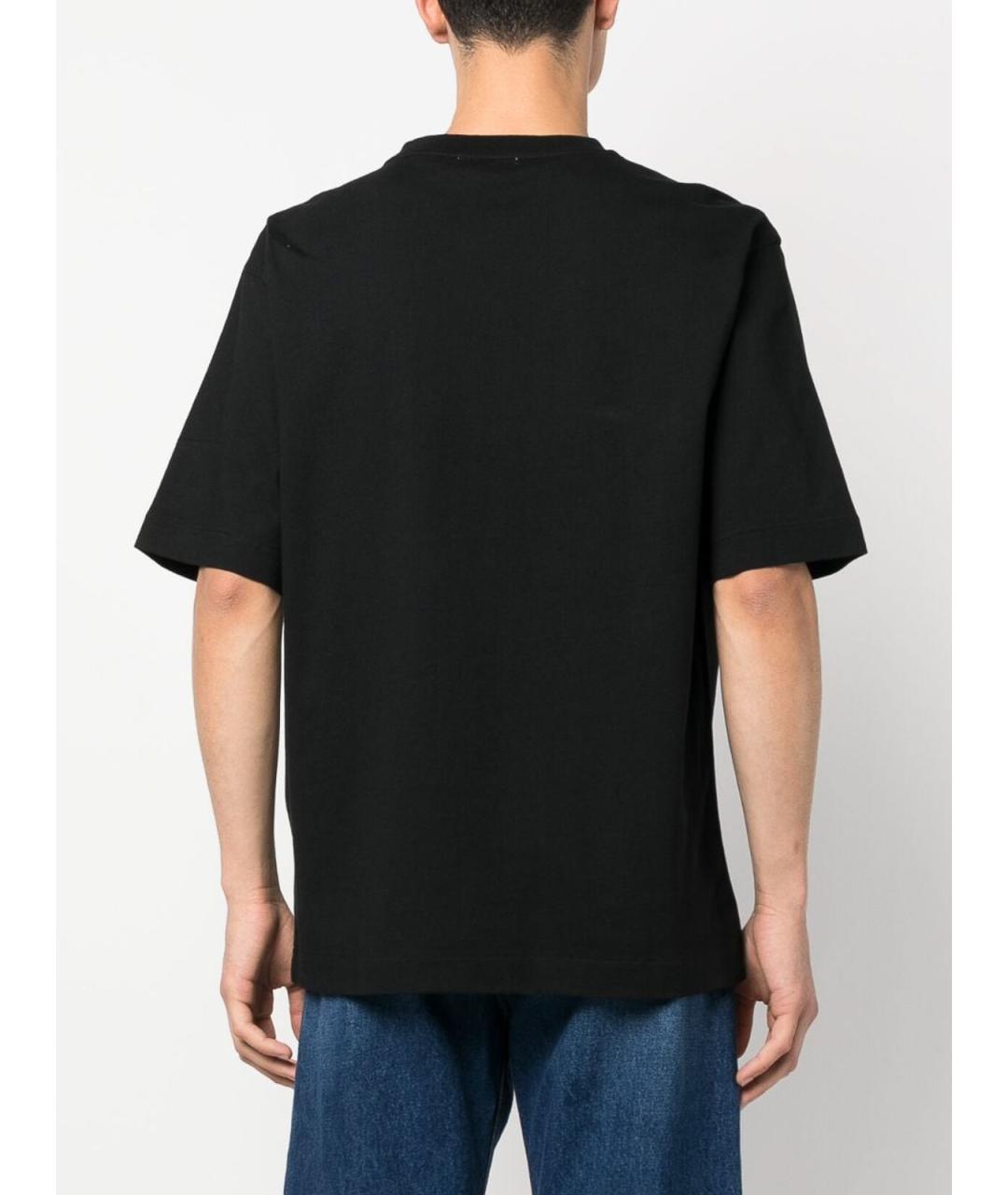 OFF-WHITE Черная хлопковая футболка, фото 3