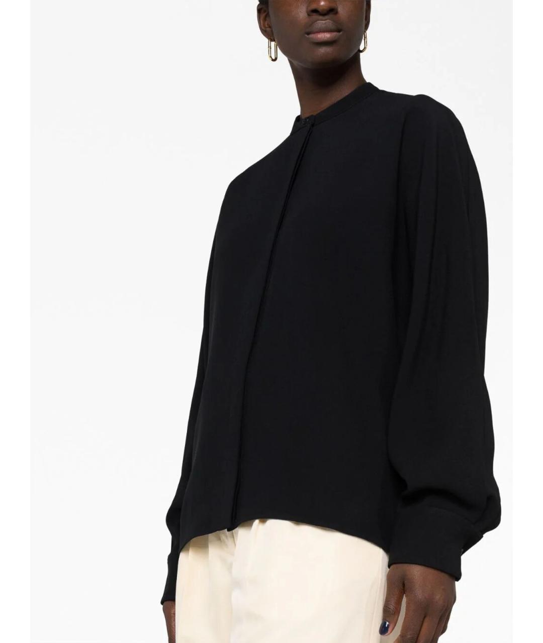 JIL SANDER Черная вискозная рубашка, фото 2