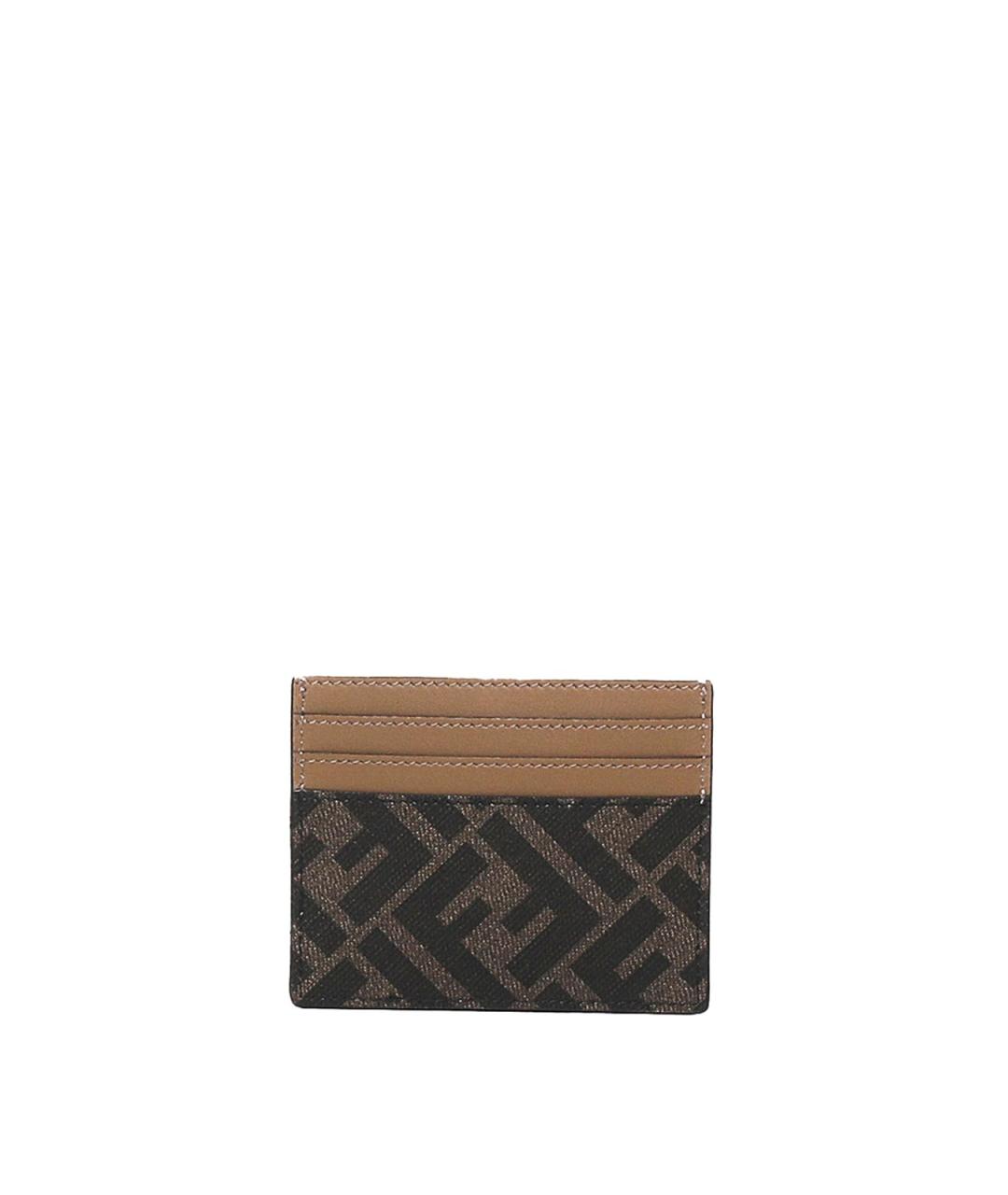 FENDI Коричневый кардхолдер, фото 1