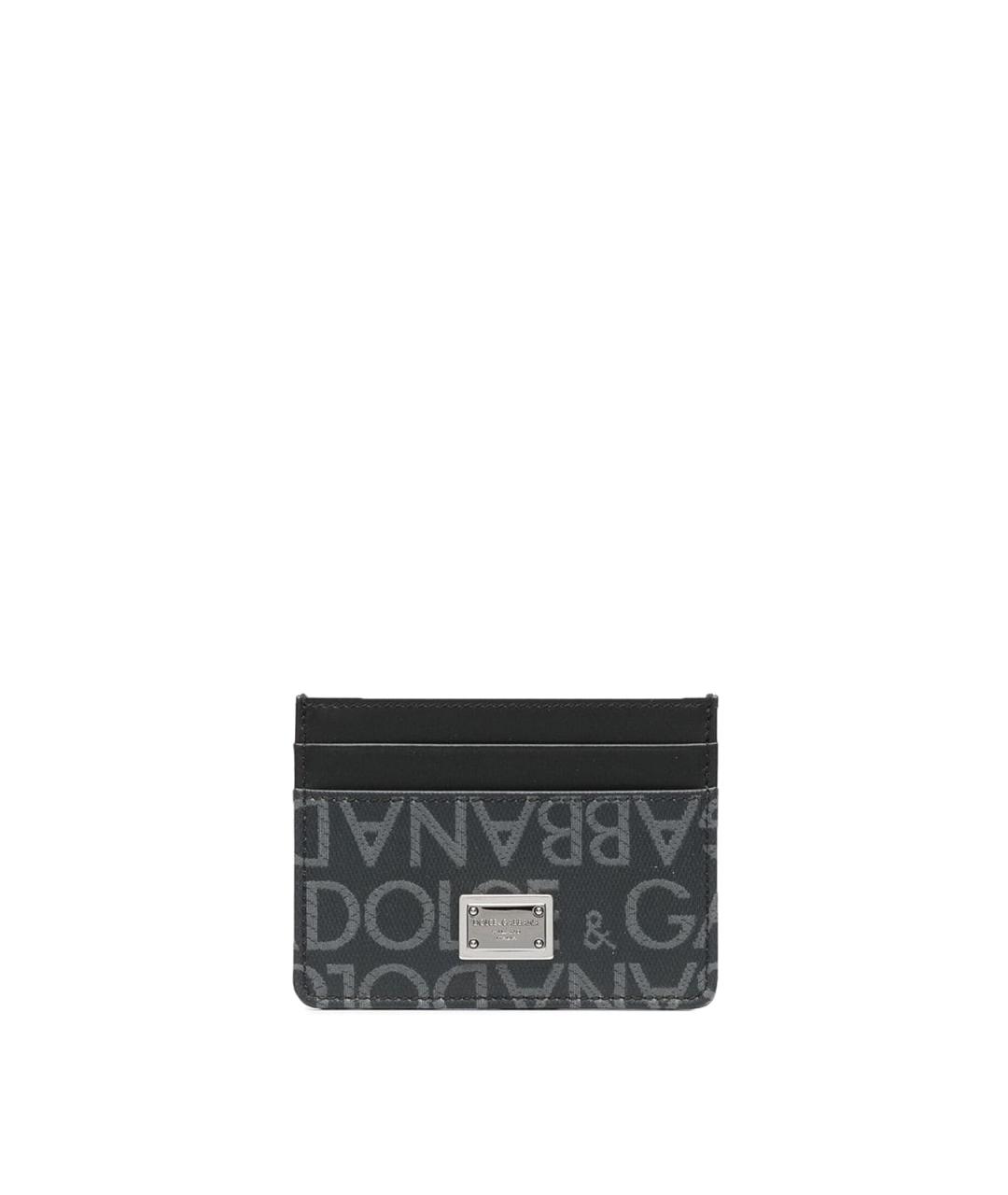DOLCE&GABBANA Черная кожаная барсетка, фото 1