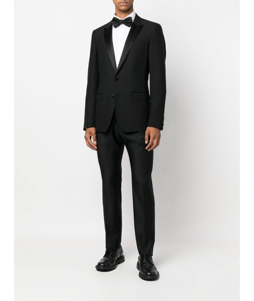 DSQUARED2 Черные шерстяные повседневные брюки, фото 7