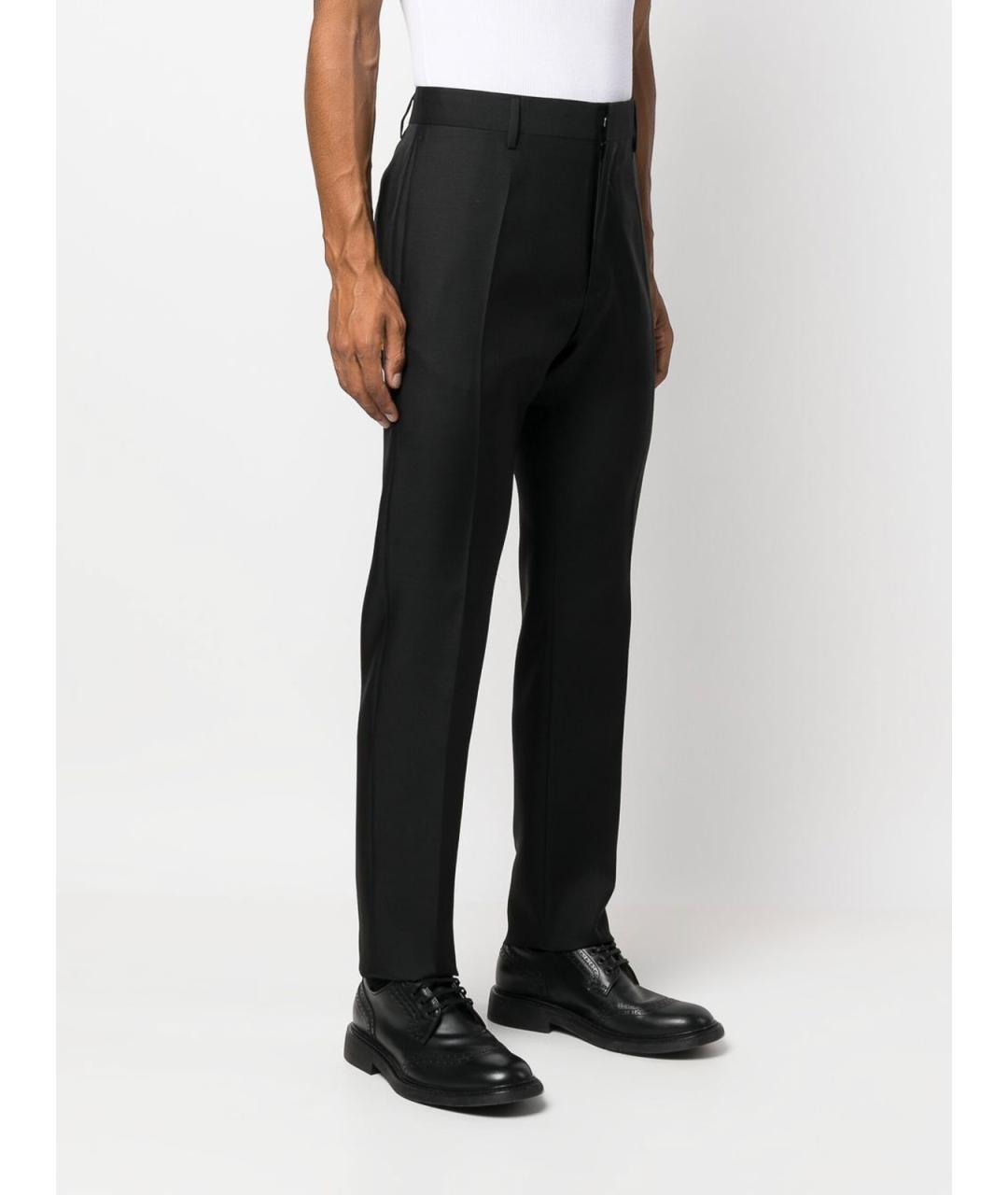 DSQUARED2 Черные шерстяные повседневные брюки, фото 4