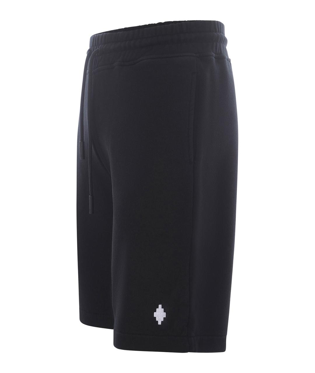MARCELO BURLON Черные хлопковые шорты, фото 2