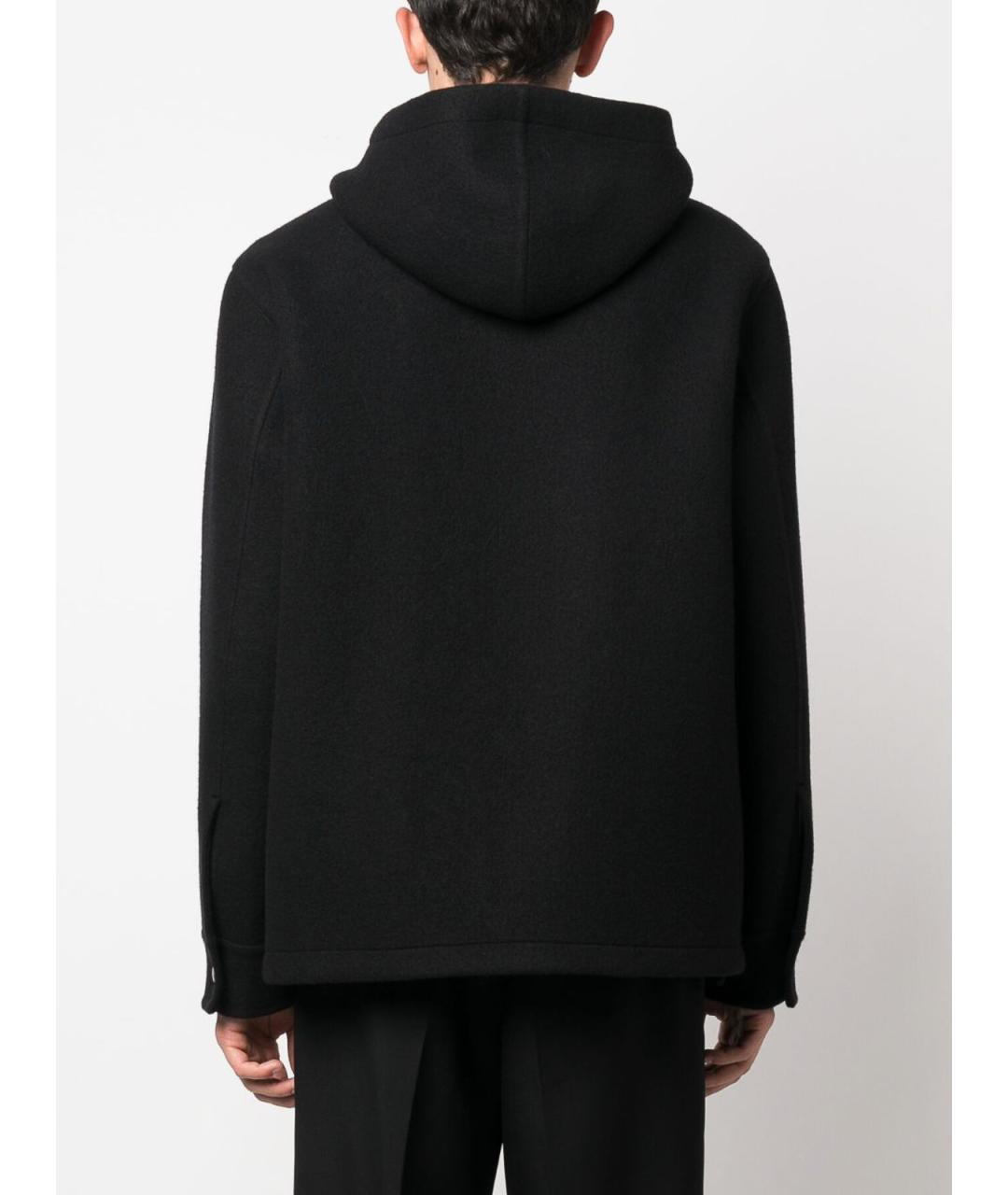 JIL SANDER Черная шерстяная куртка, фото 3