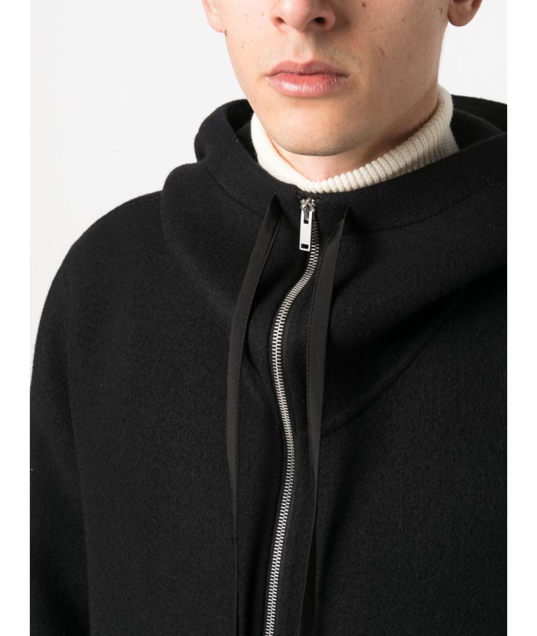 JIL SANDER Черная шерстяная куртка, фото 2