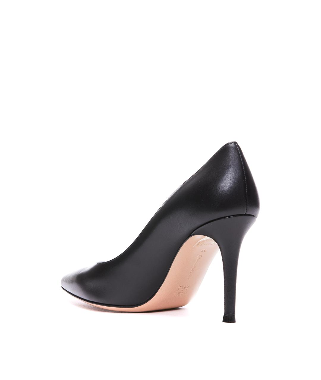 GIANVITO ROSSI Черные кожаные туфли, фото 3