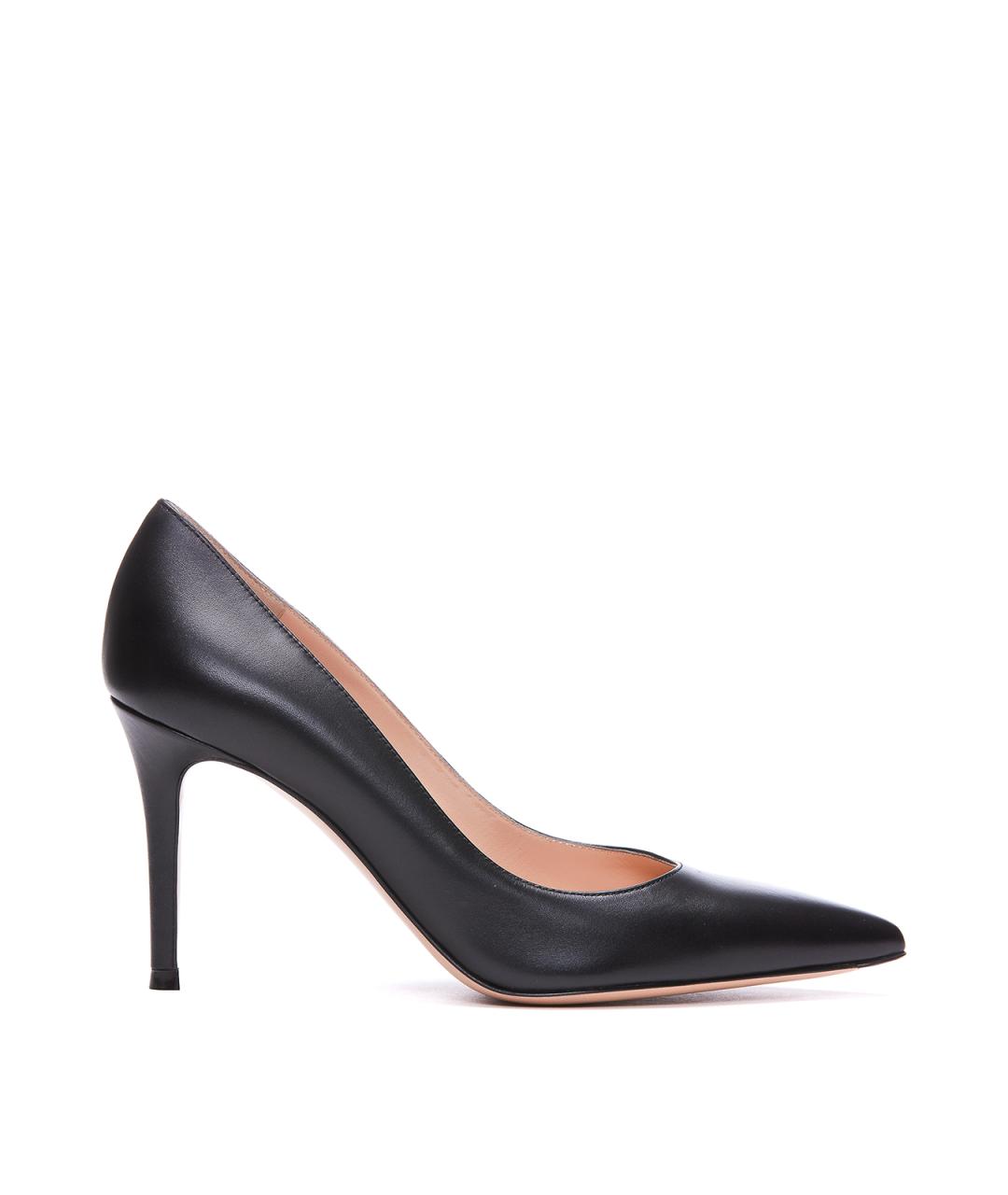 GIANVITO ROSSI Черные кожаные туфли, фото 1