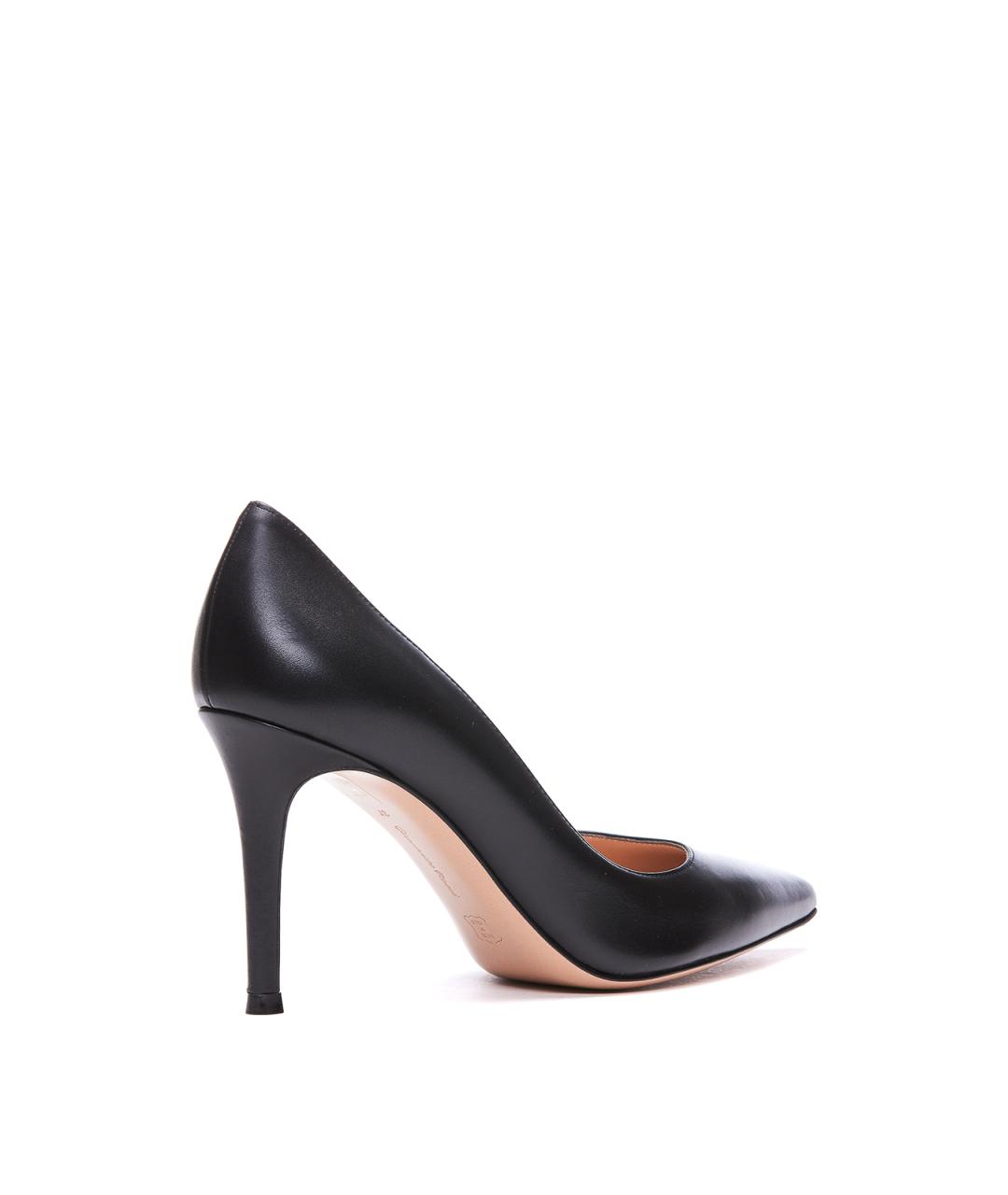 GIANVITO ROSSI Черные кожаные туфли, фото 2
