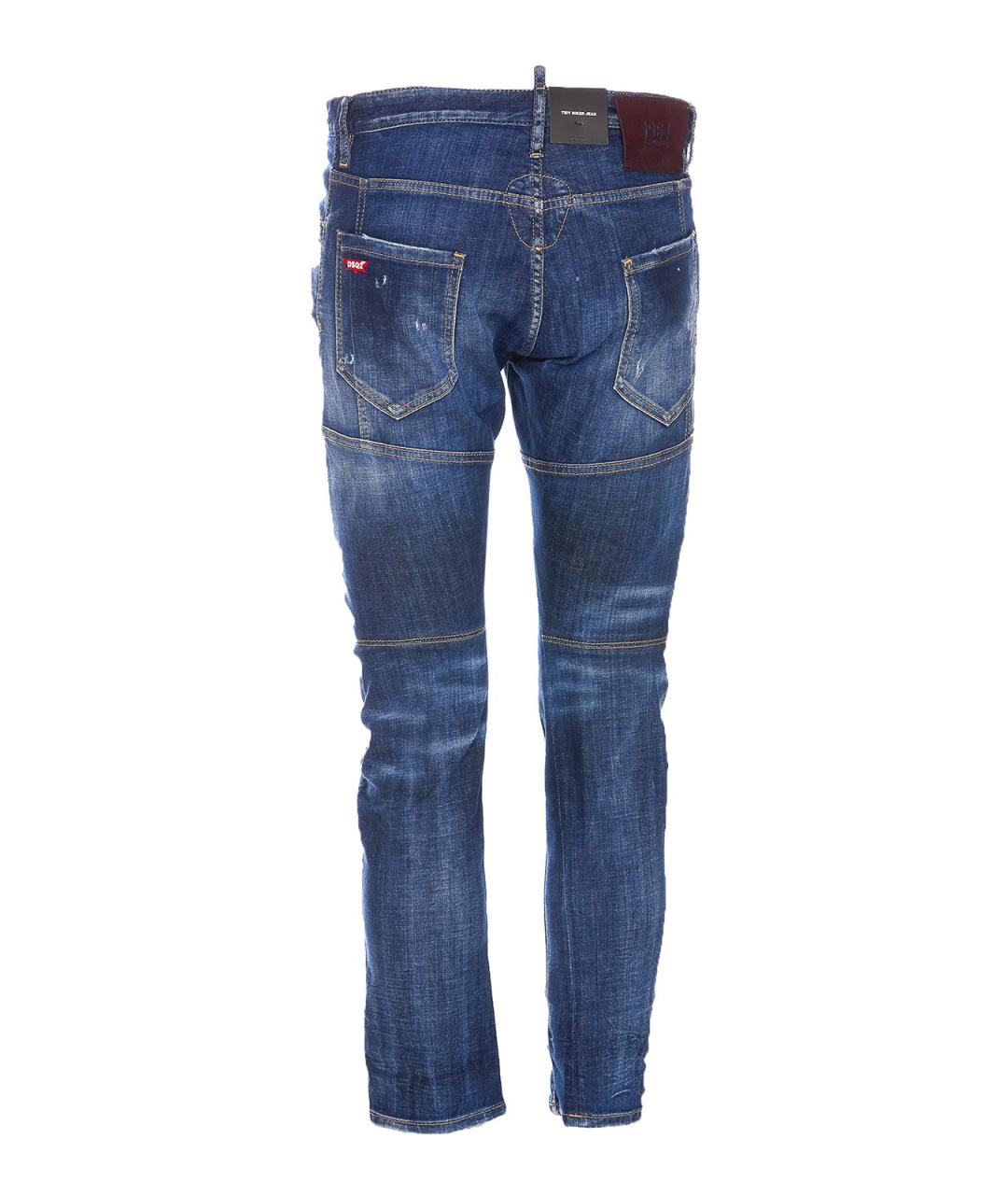 DSQUARED2 Синие хлопковые джинсы скинни, фото 2