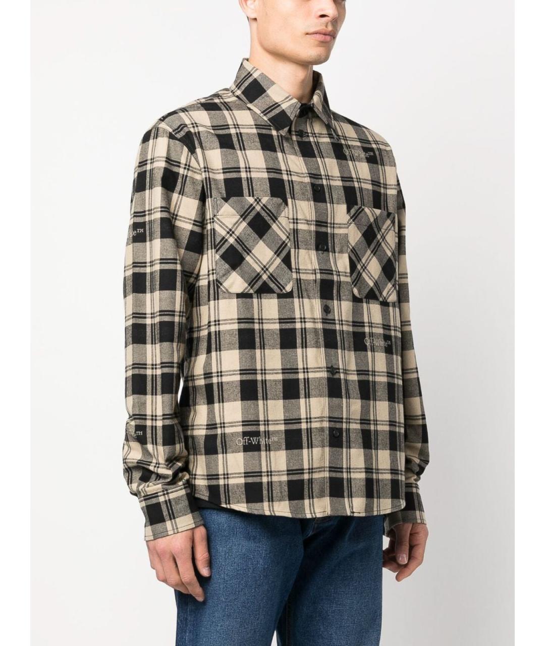 OFF-WHITE Мульти хлопковая кэжуал рубашка, фото 5