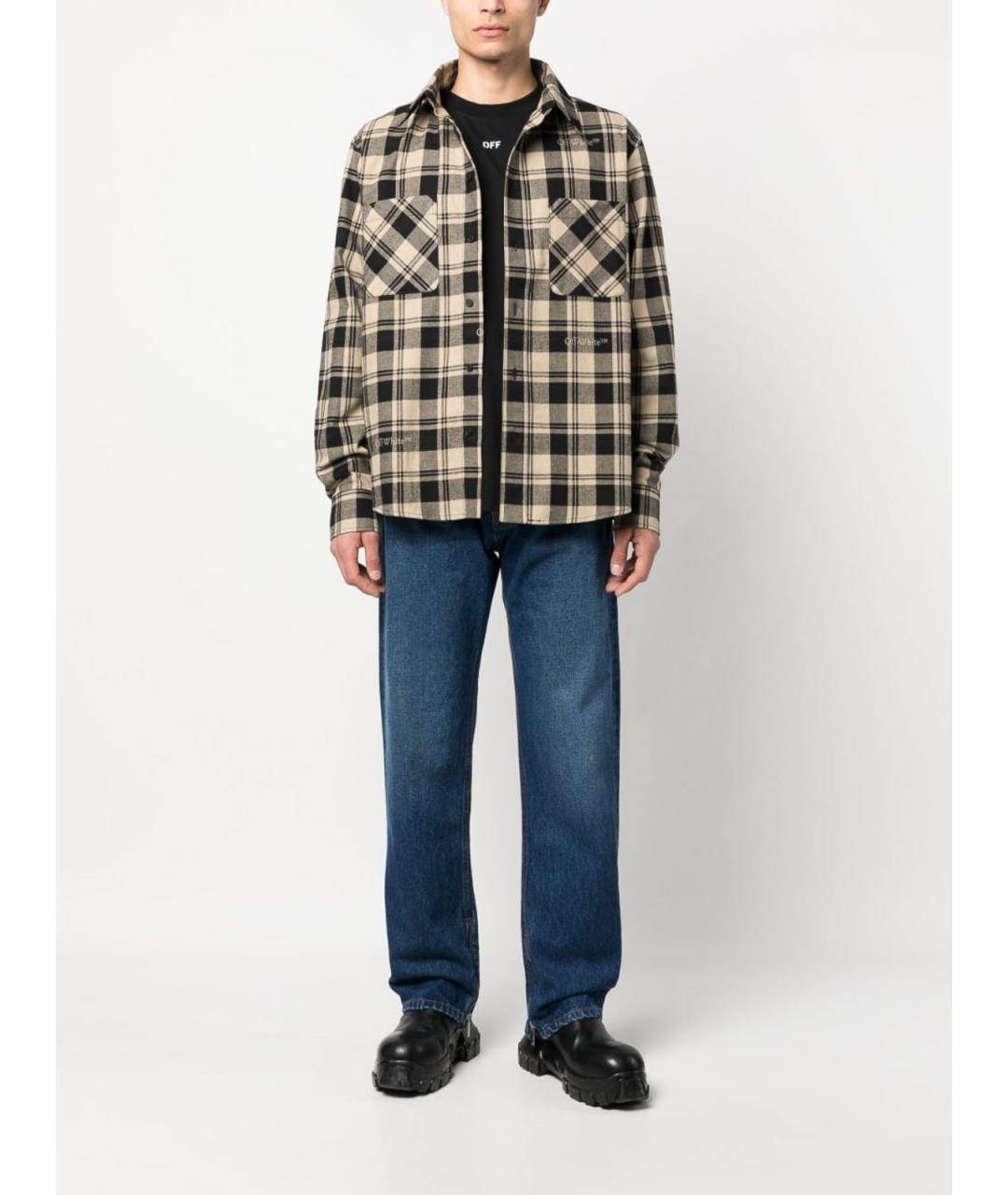 OFF-WHITE Мульти хлопковая кэжуал рубашка, фото 3