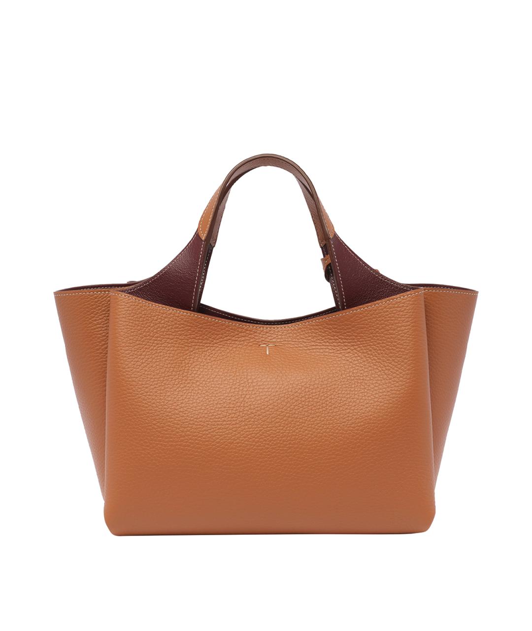 TOD'S Коричневая кожаная сумка тоут, фото 3